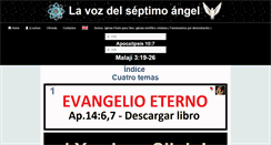 Desktop Screenshot of lavozdelseptimoangel.com